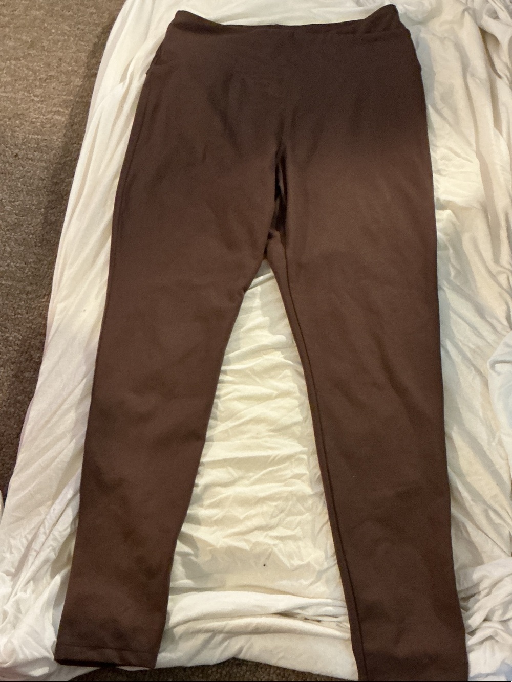 Jockey Brown Women's Stretch Leggings
